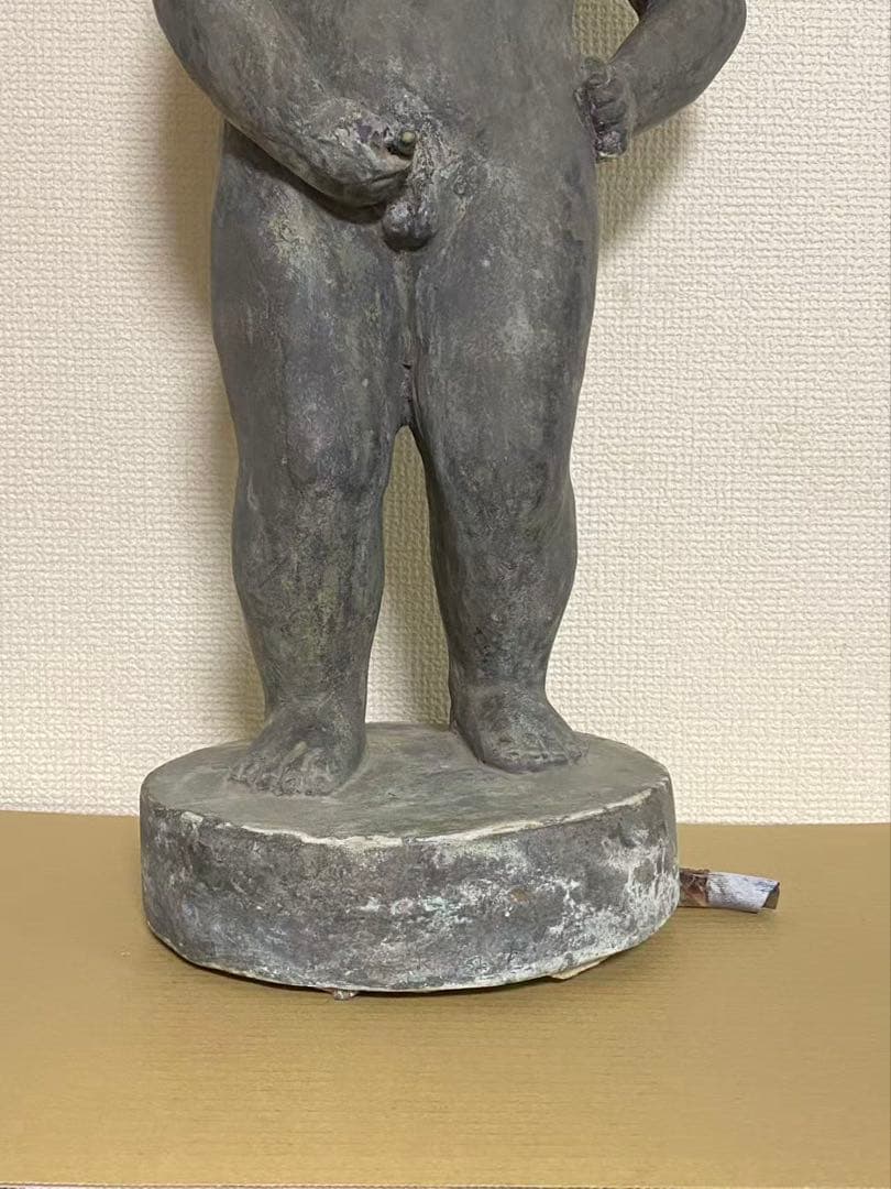 銅製 小便小僧 高さ約56cm 年代不明