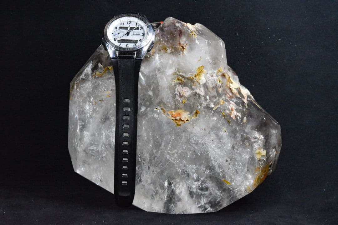 ブラジル産 大型ピンクファイヤー入りエレスチャルポリッシュ