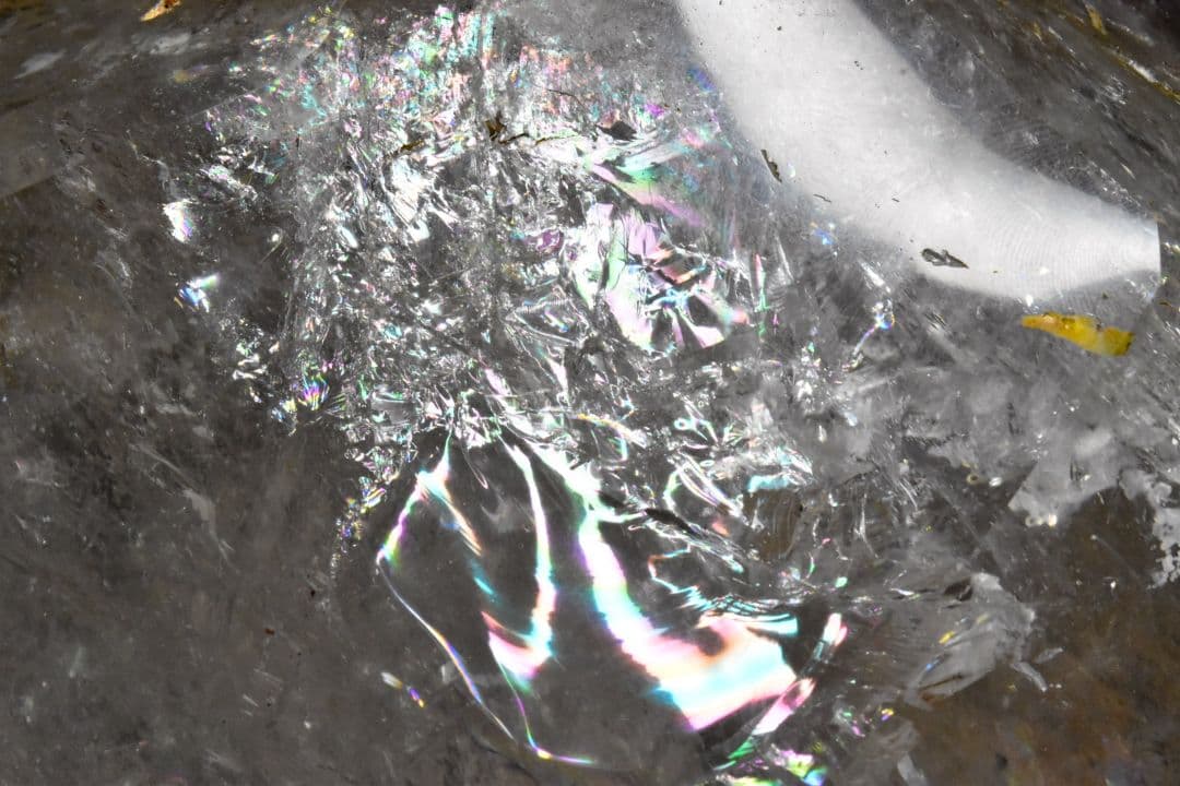 ブラジル産 大型ピンクファイヤー入りエレスチャルポリッシュ