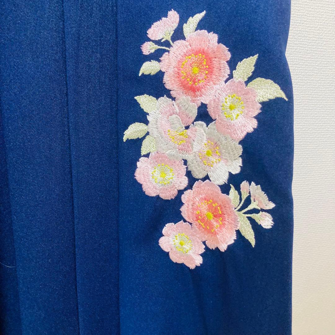 美品　キャサリンコテージ　袴　鶴　和柄　花柄刺繍　簡単着付け　卒業式　140