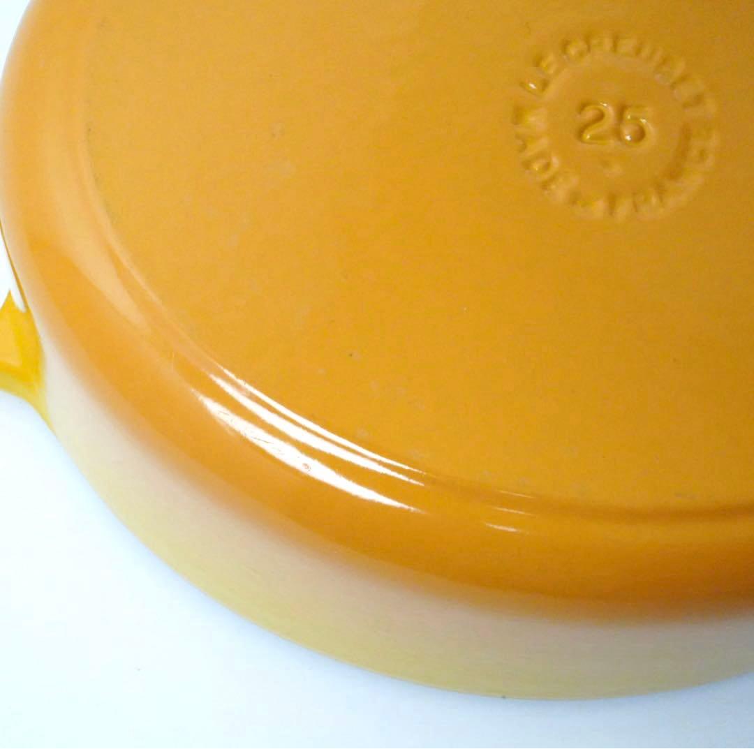 【美品】LE CREUSET　ココット オーバル　ディジョンイエロー　25cm