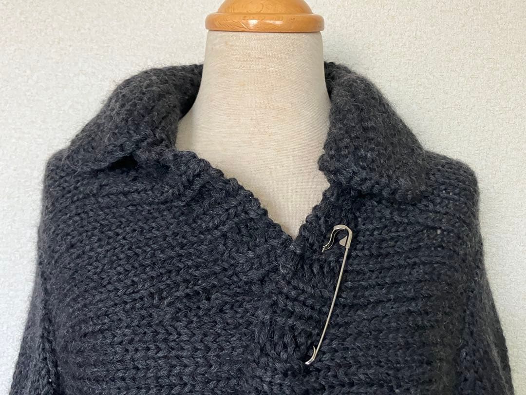 出品再開 トリココムデギャルソン ニットショートジャケット ピン付き