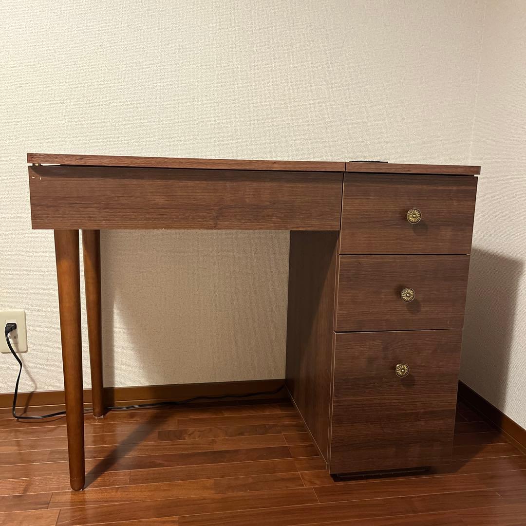 【送料込み】デスク&ドレッサー★化粧鏡★ナチュラル