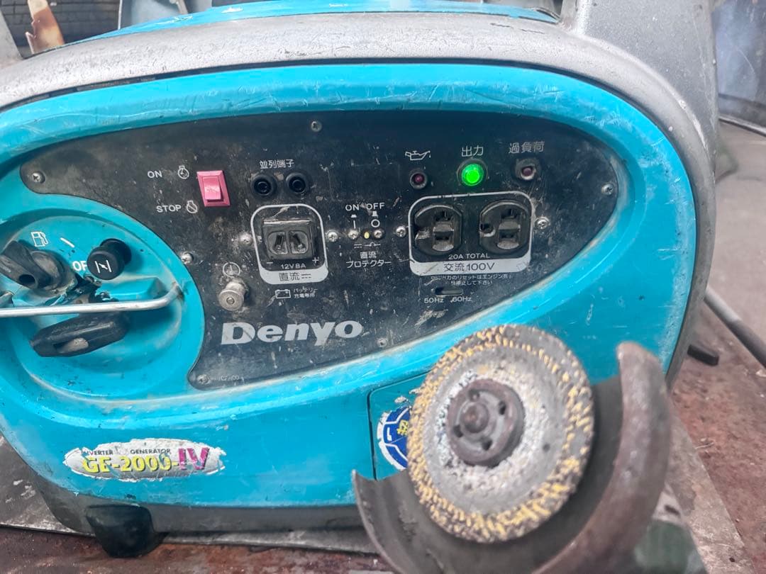 w*4様 Denyo GE-2000IV 発電機 キャンプ 建設機械 デンヨー