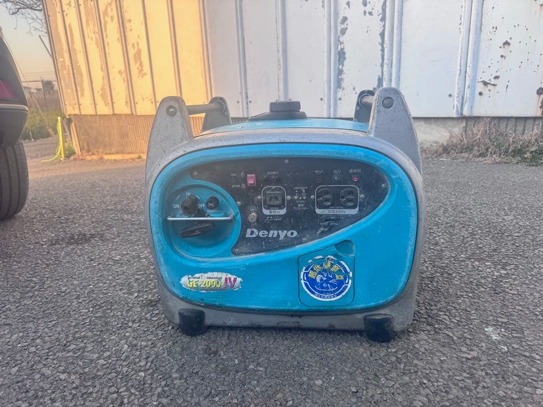 w*4様 Denyo GE-2000IV 発電機 キャンプ 建設機械 デンヨー