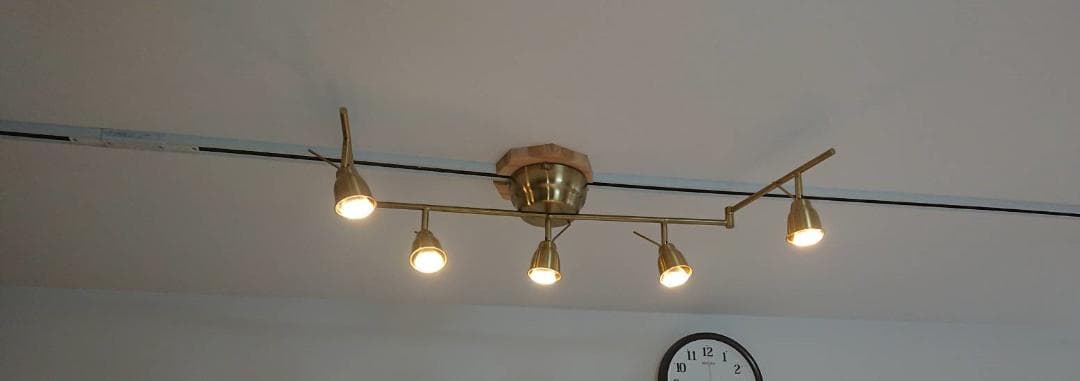 IKEA BAROMETER ゴールド 5灯スポットライト