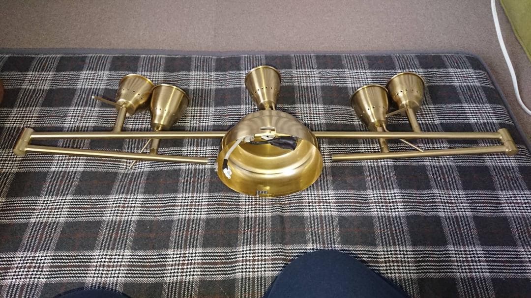 IKEA BAROMETER ゴールド 5灯スポットライト