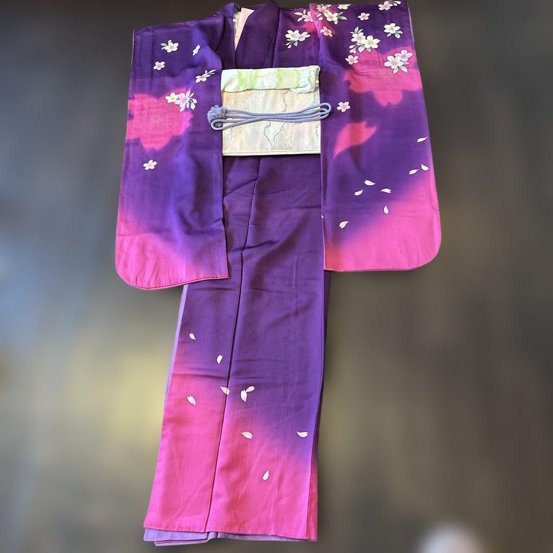 成人式　正絹振袖・襦袢・袋帯・帯揚・帯締・重衿袴・袴帯・バッグ171〜181㌢用