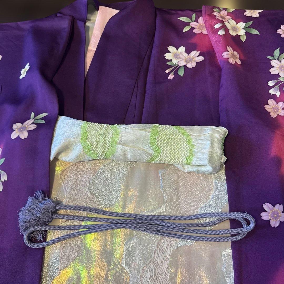 成人式　正絹振袖・襦袢・袋帯・帯揚・帯締・重衿袴・袴帯・バッグ171〜181㌢用