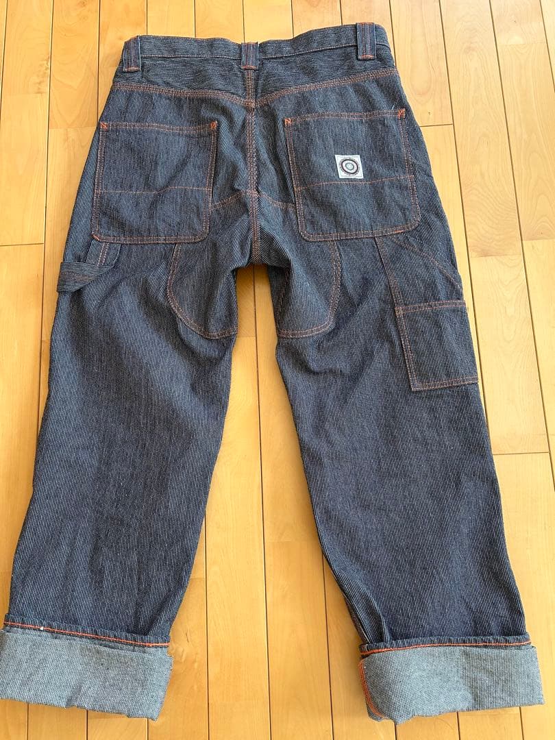 岡山デニム　ハイロック　ヒッコリーデニムパンツ　ユニセックス32インチ