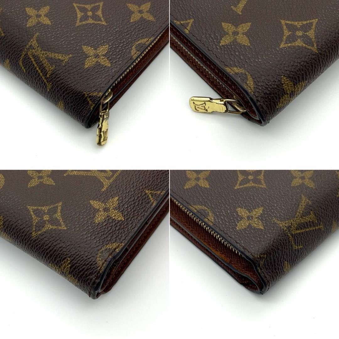 ルイヴィトン ポルトパピエジップ 二つ折り財布 モノグラム 男女兼用