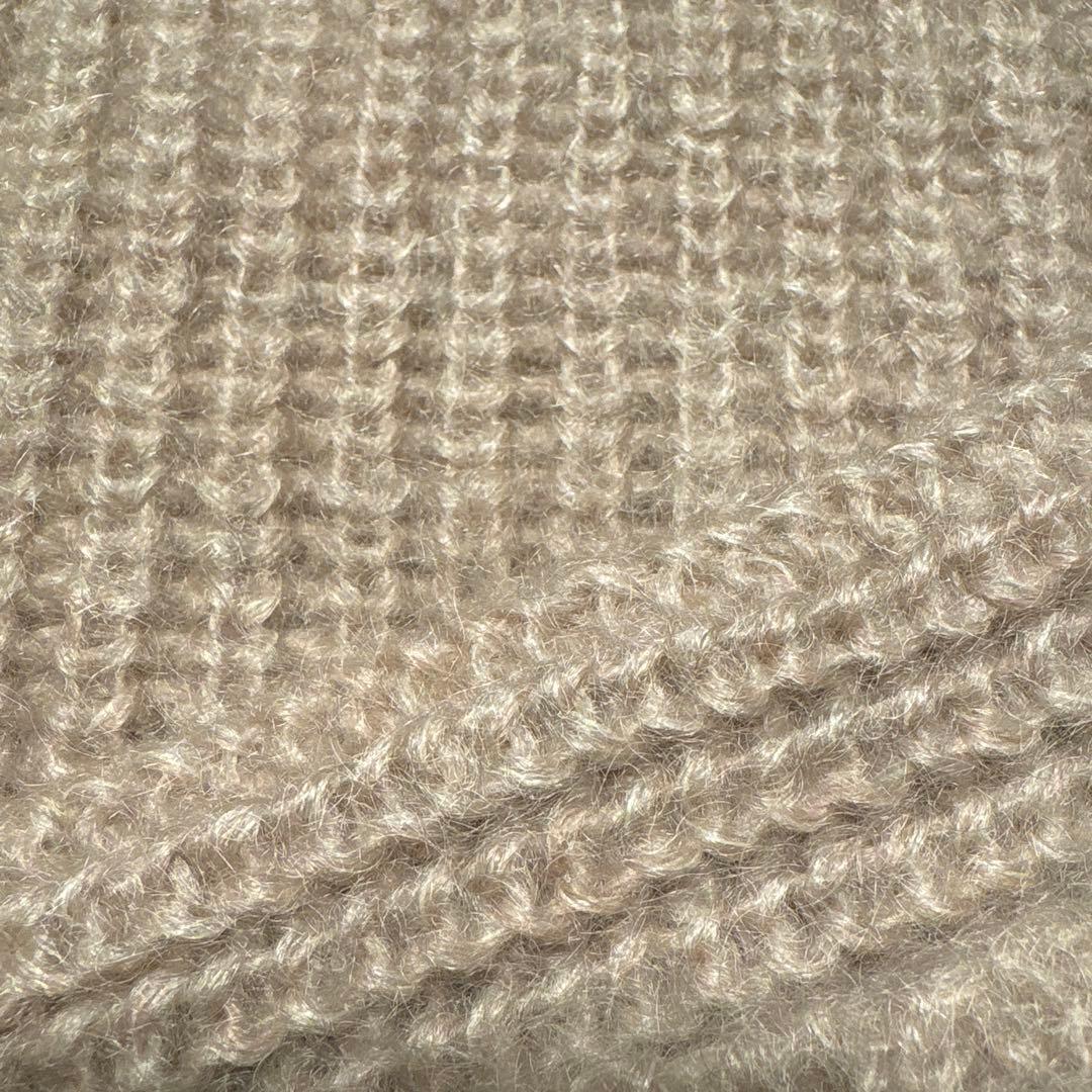 SACRA グレージュ モヘア ハイネックニット