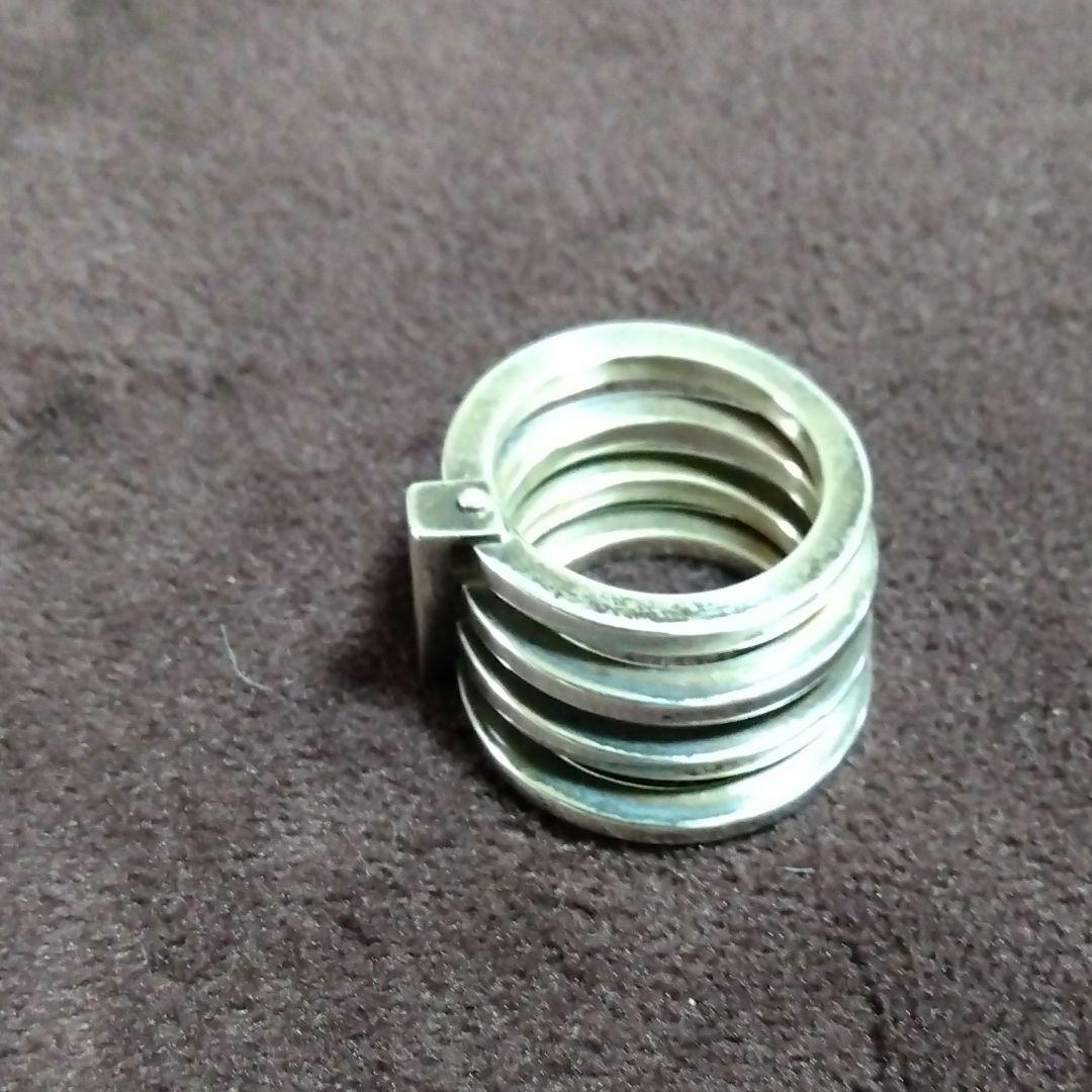 GUCCI グッチ4連リング（１３号）　スタリングシルバー925