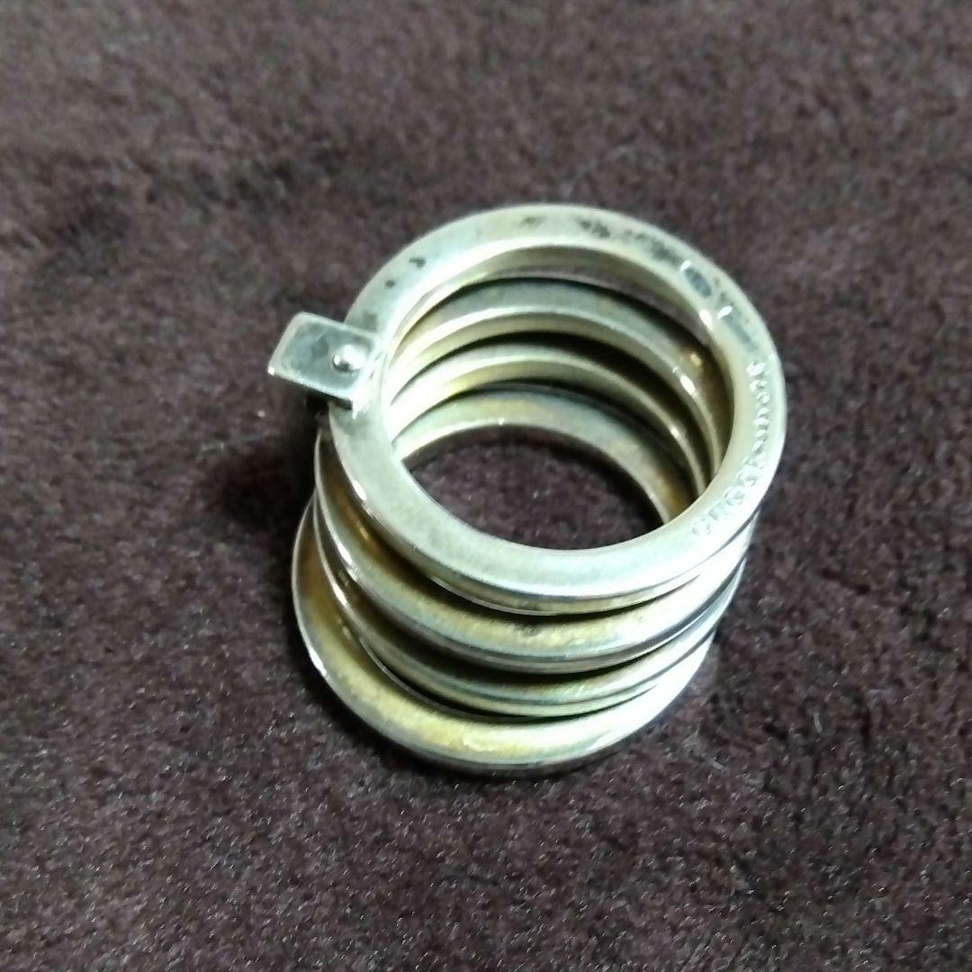 GUCCI グッチ4連リング（１３号）　スタリングシルバー925