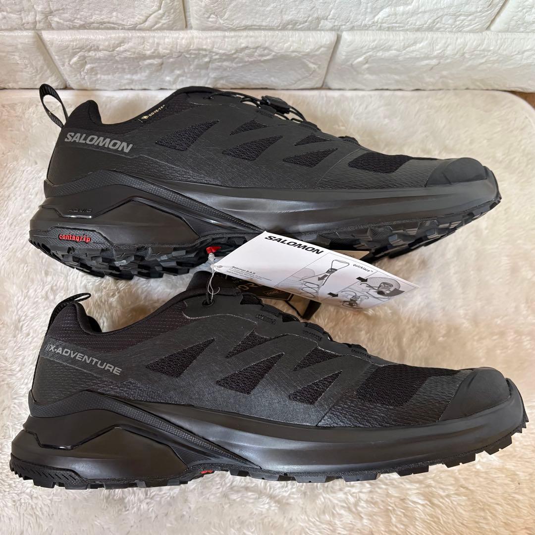 【新品】SALOMON X-ADVENTURE ゴアテックス 黒 27cm
