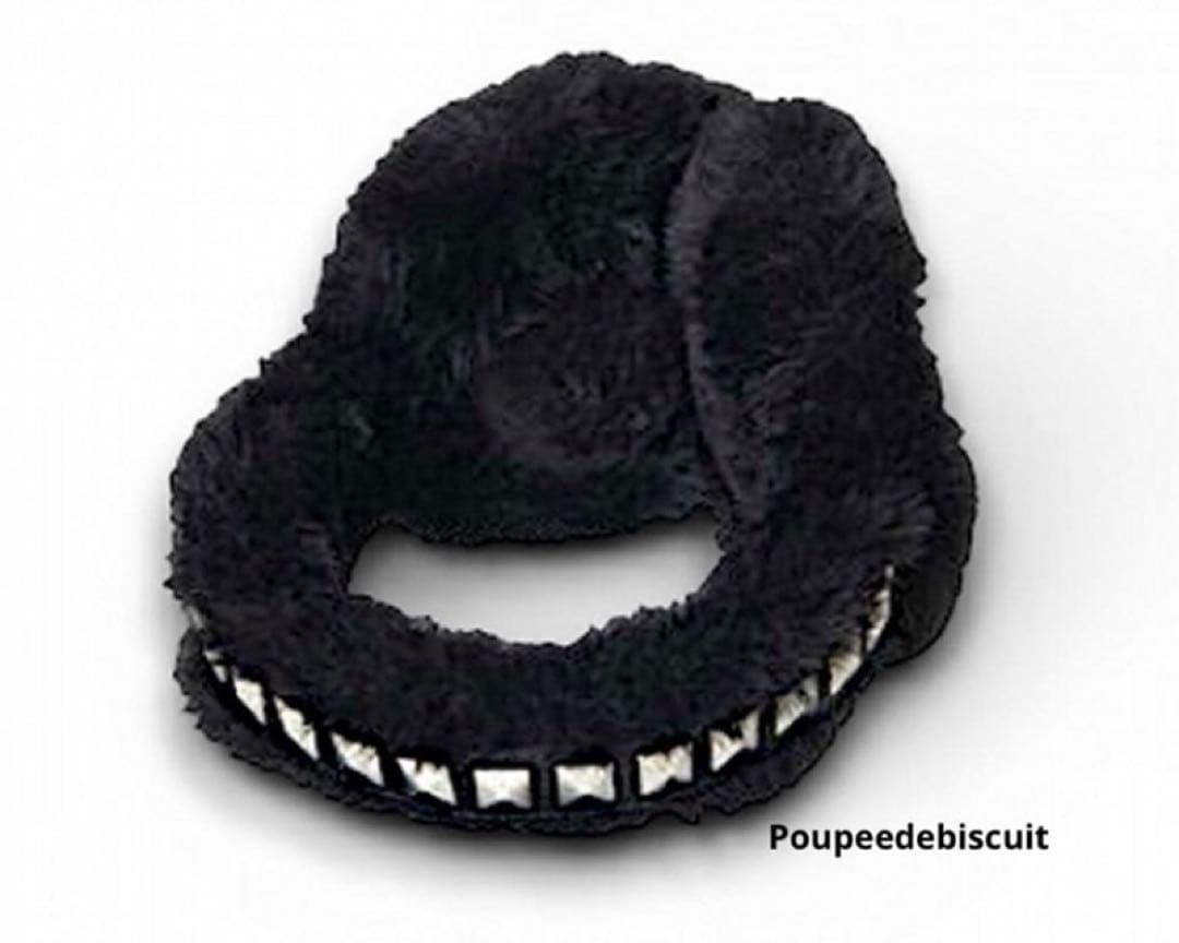 ★レア★ヒステリックグラマー　スタッズ＆刺繍　ファーイヤーマフ