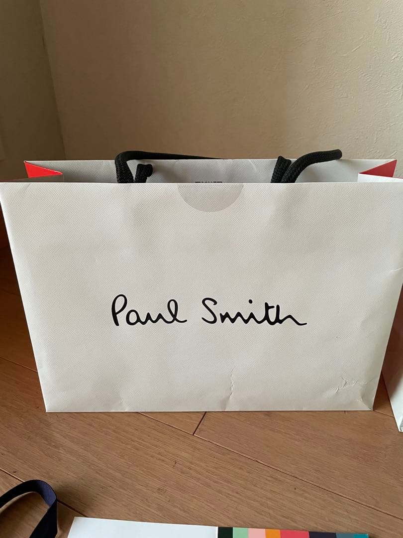 【美品】Paul Smith ブライトストライプ　ラビット　二つ折り財布