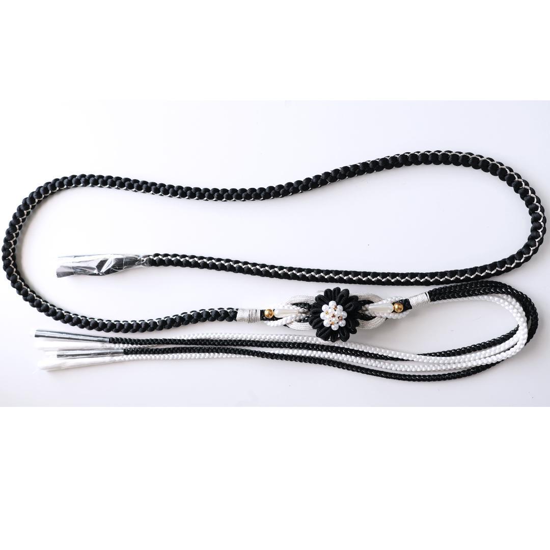 モノトーン系黒グレー■振袖6点セット156.5cm帯新品フルセット成人式GT25