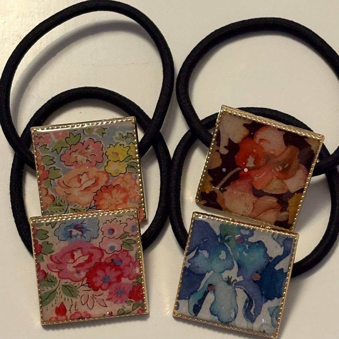 リバティ ハンドメイド ヘアゴム12個セット42