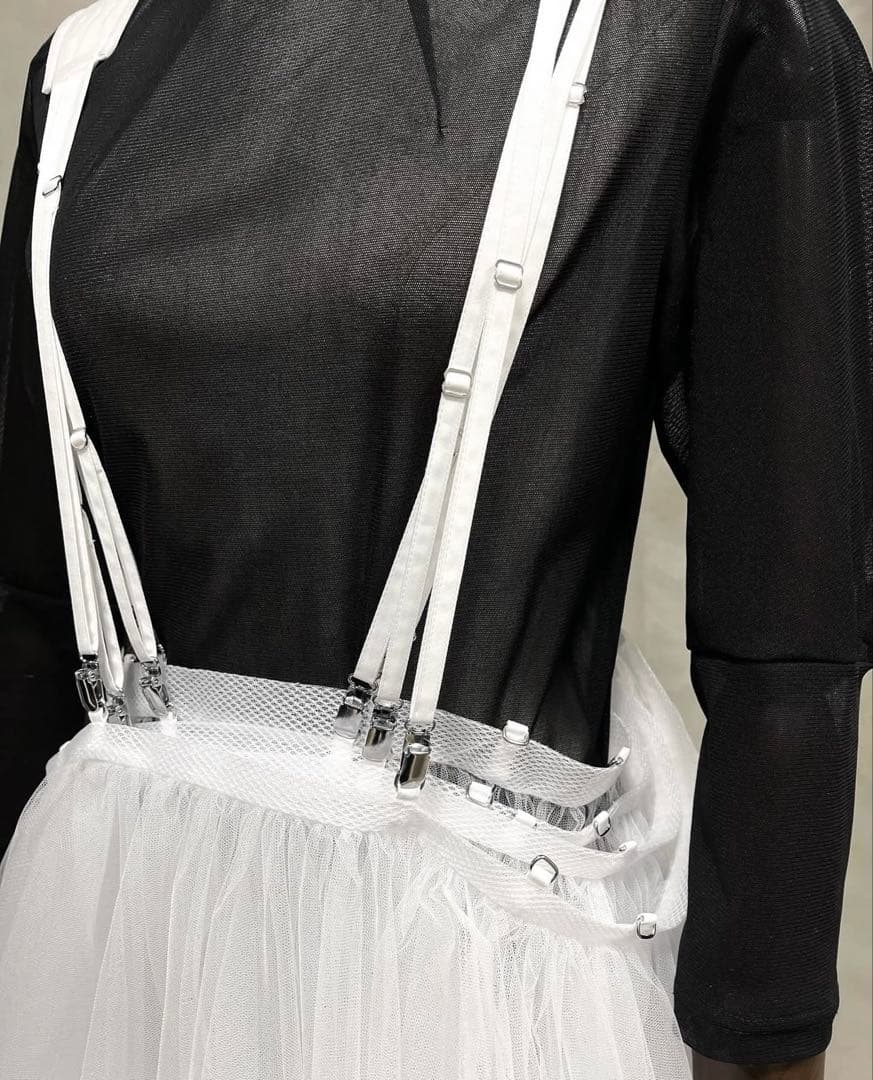 ノワールケイニノミヤ コムデギャルソン チュールジャンパースカート