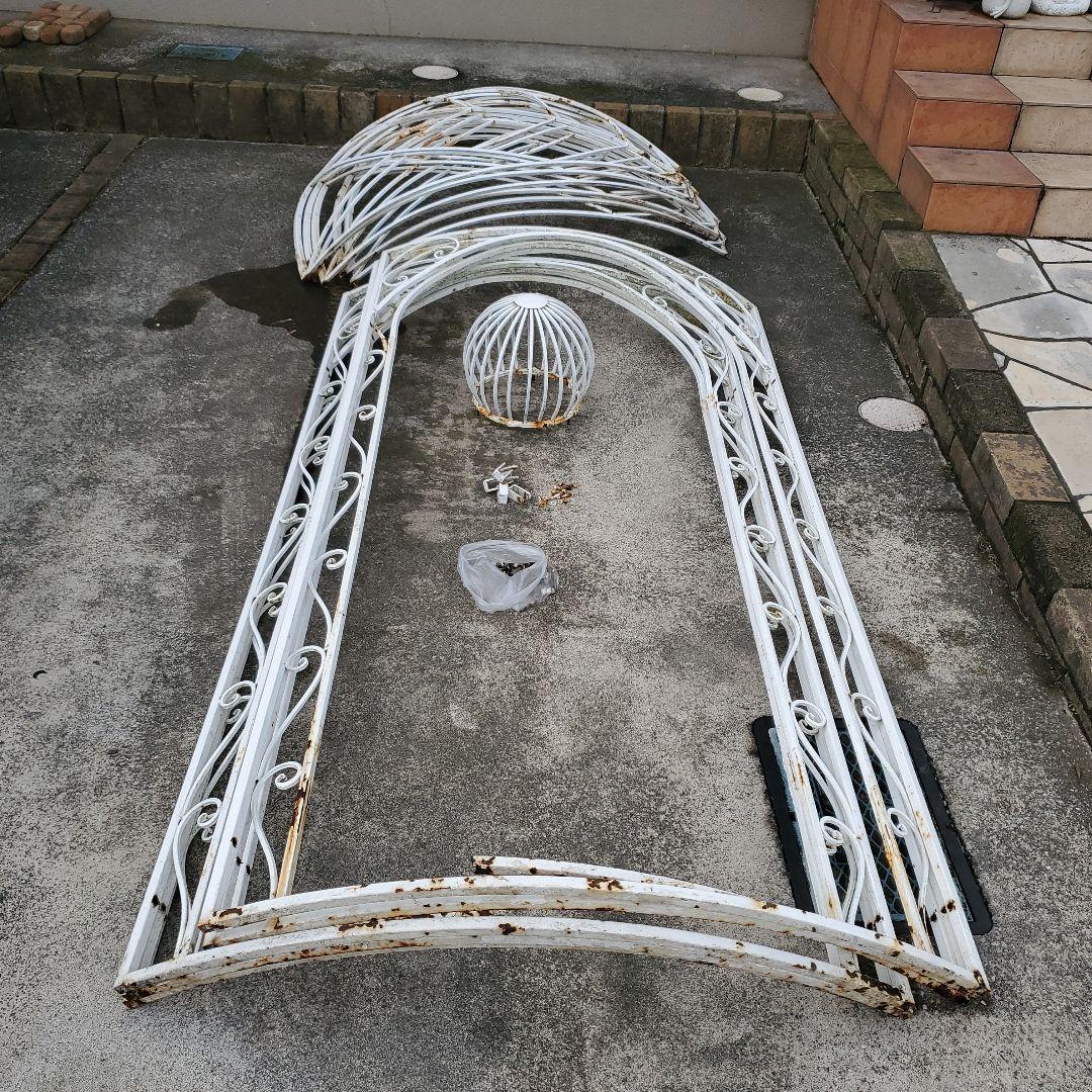 アンティーク　大型 ガゼボ　分解済み