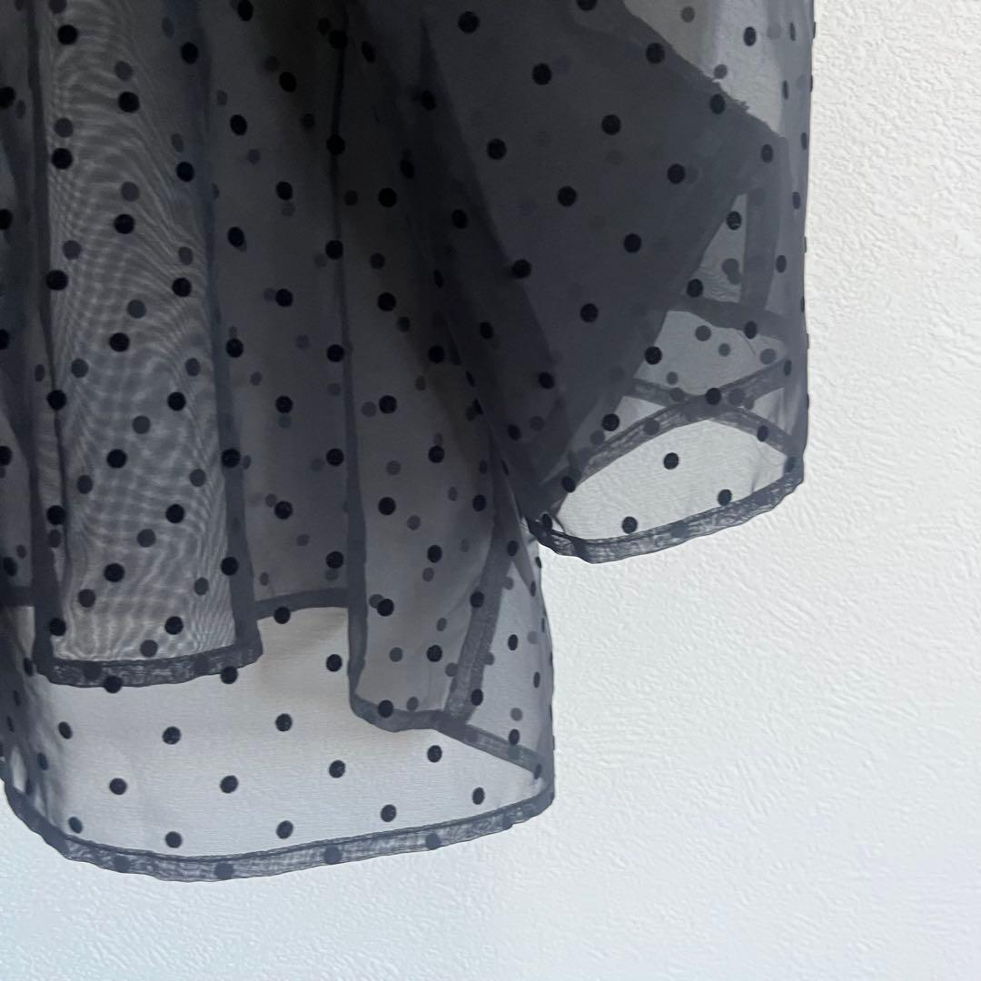 未使用 タグ付き ëpa エパ epa ドット シアーブラウス ブラック