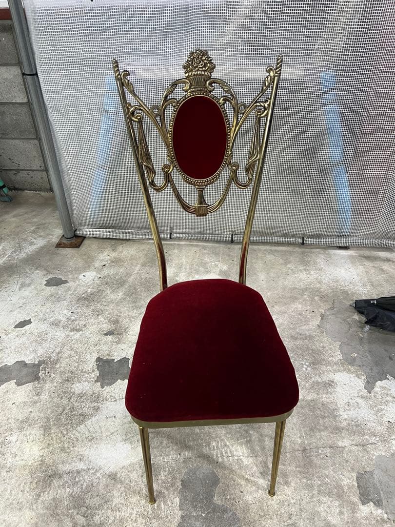 MacBra クラシックベルベットチェア アンティーク調 クイーン 希少