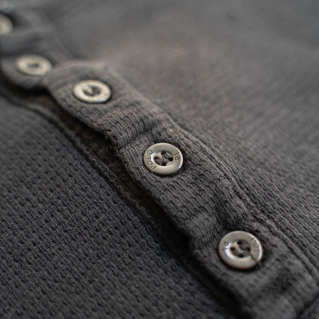 90s Polo Ralph Lauren フェード ヘンリーネック サーマル