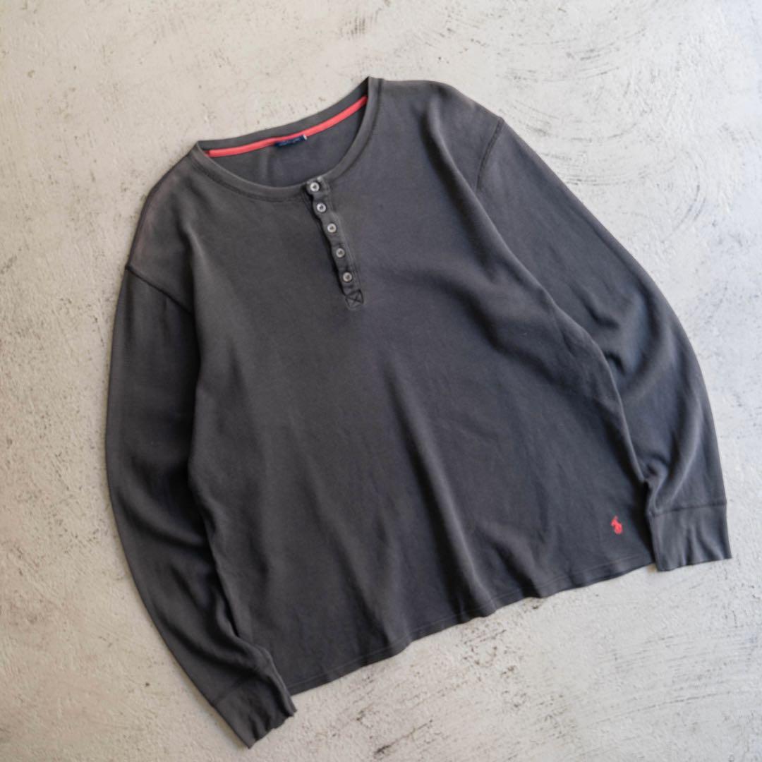 90s Polo Ralph Lauren フェード ヘンリーネック サーマル