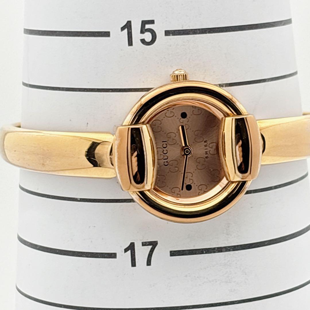 【希少・電池新品・完備】GUCCI 1400L ゴールド GG柄 ラウンド