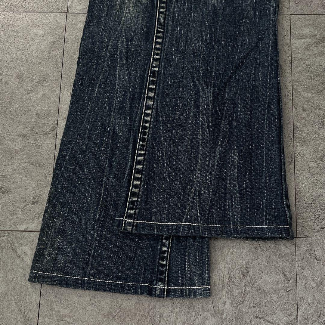 レッドペッパー ウィング刺繍　ブーツカットフレア y2k デニムパンツ　27