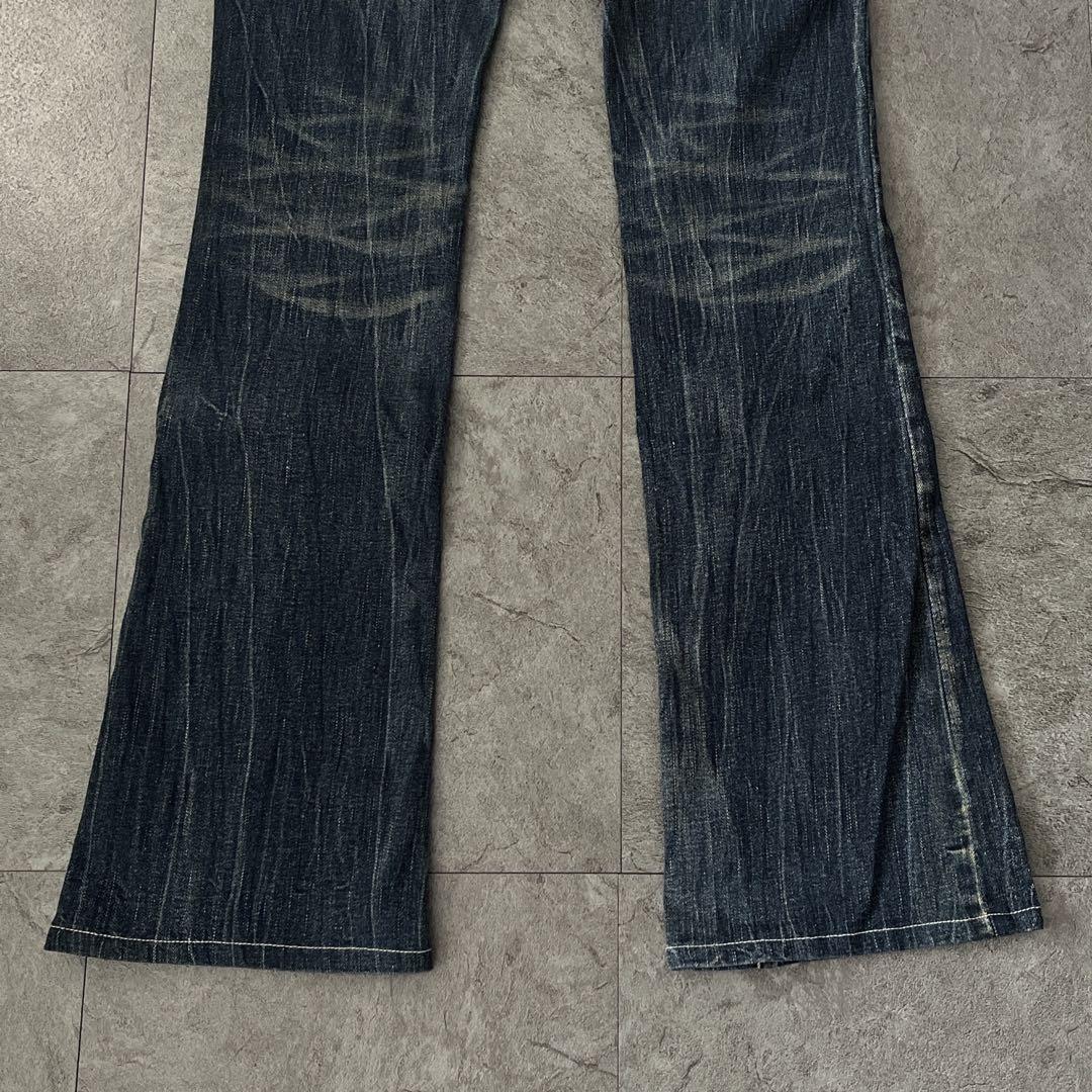 レッドペッパー ウィング刺繍　ブーツカットフレア y2k デニムパンツ　27