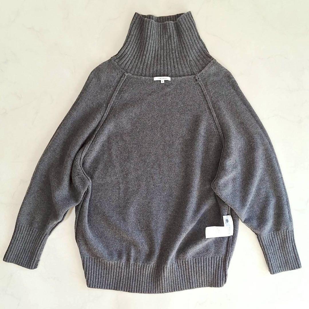 B2047 23区 ウールカシミヤ タートルネックニット 46 大きい 洗える