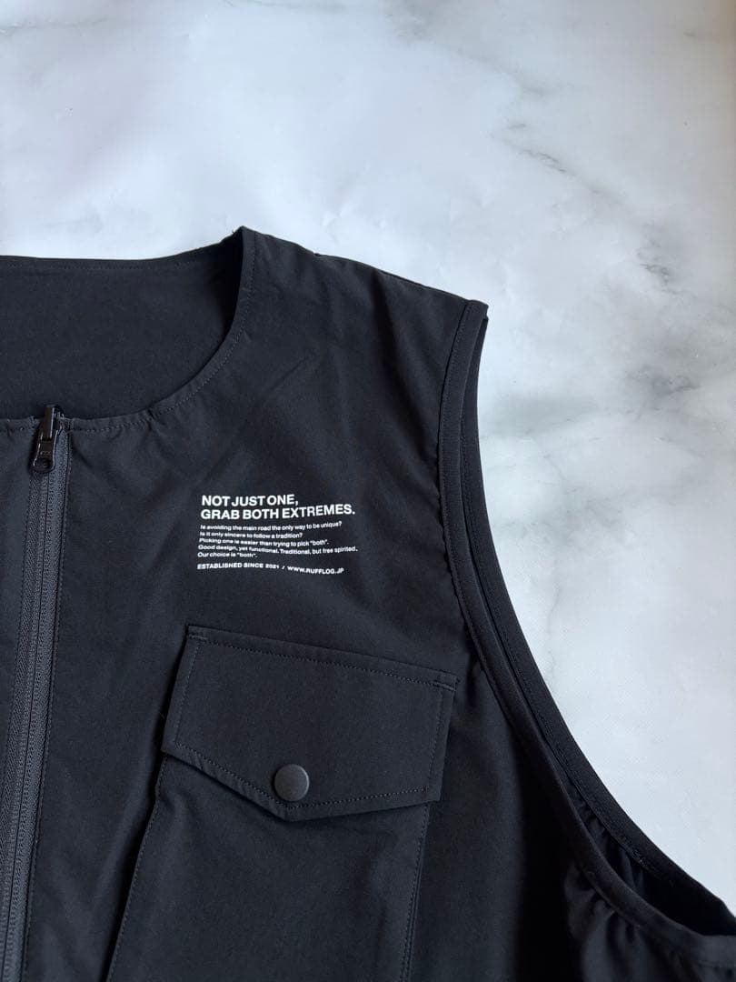 ラフロッグRUFLOG FLEX PLAYFIELD VESTベスト ブラックL