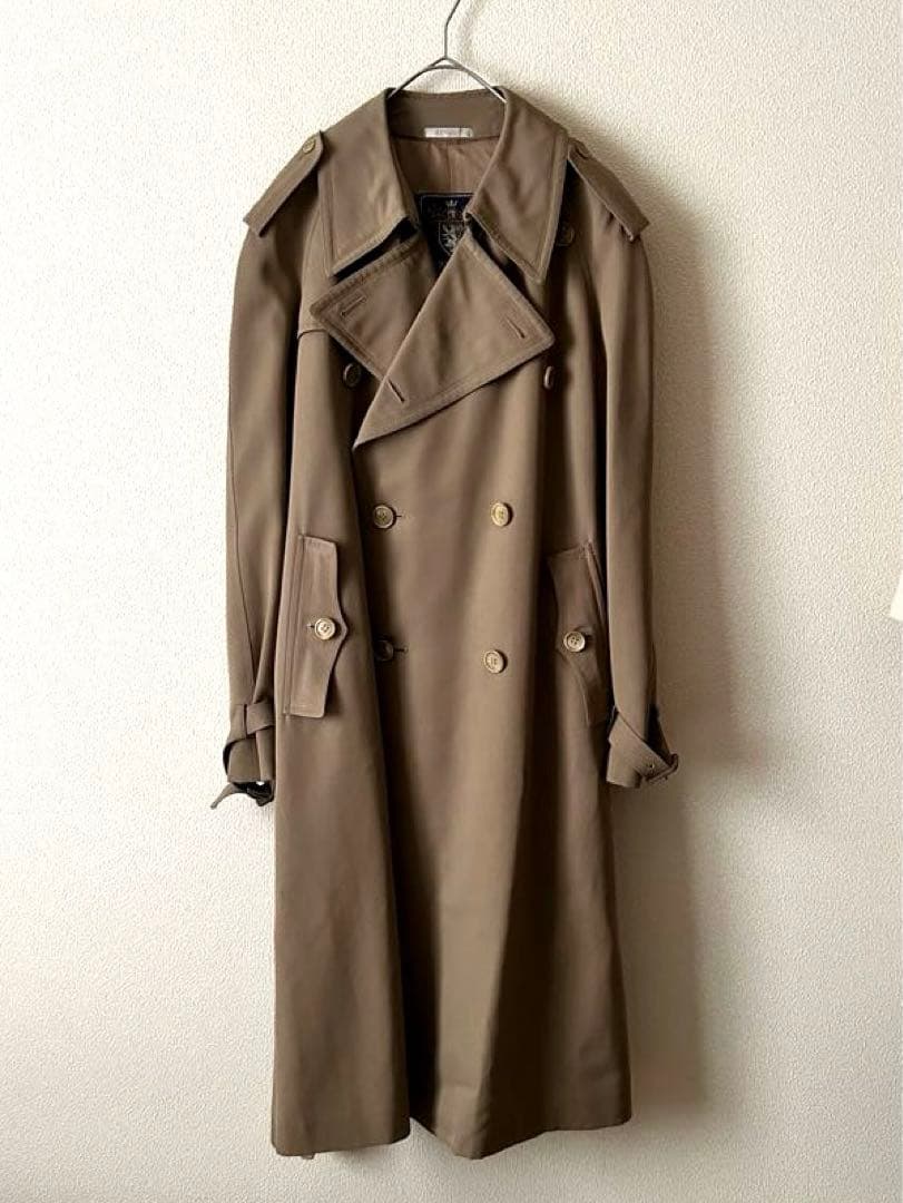 ジャケット・アウター EDWARDS Wool Trench Coat Taupe