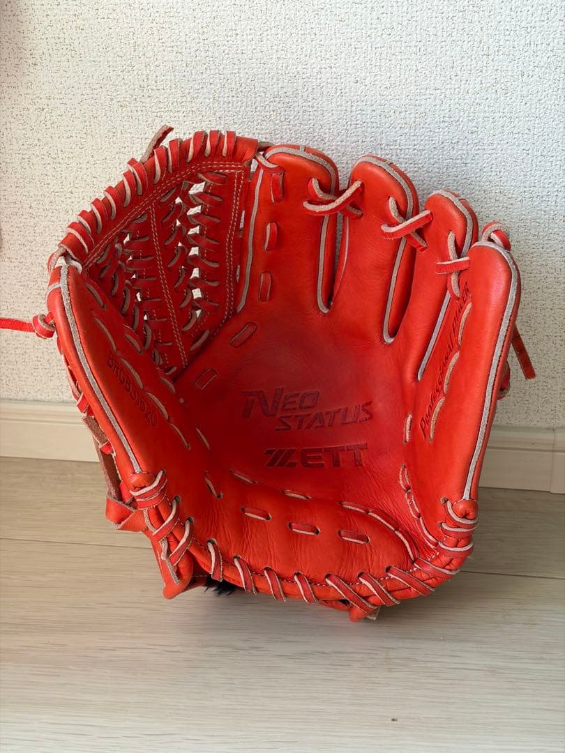 【未使用】ZETT ネオステイタス　軟式内野用グローブ