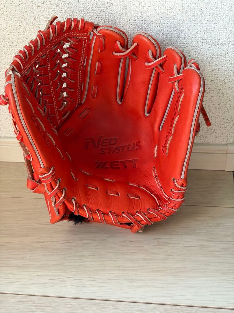 【未使用】ZETT ネオステイタス　軟式内野用グローブ