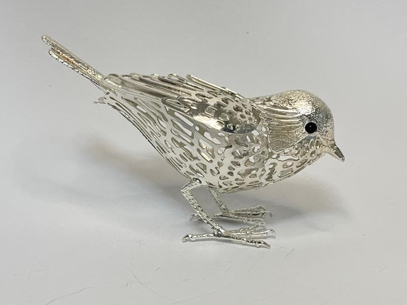 【美品】クリストフル リュミエール コレクション 小鳥 フィギュリン シルバー