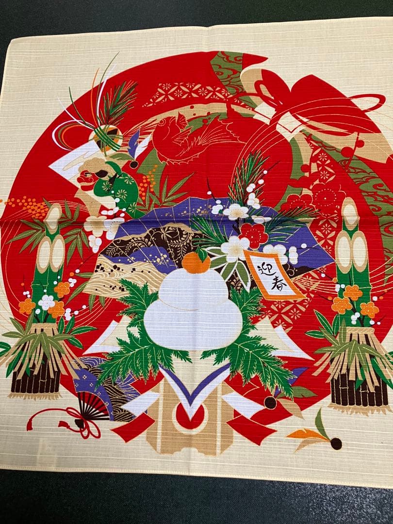 【新品未使用】風呂敷 綿小ふろしき 花景色　四季の12枚セット