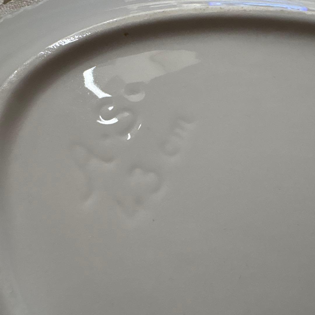 フィンランド　ヴィンテージ　ARABIA アラビア　オーバルプレート　ブルー