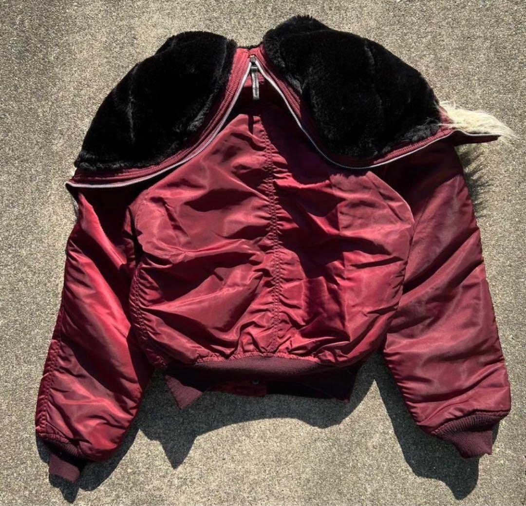 極美品 80s alpha N2B ボルドー ARMY ミリタリー us