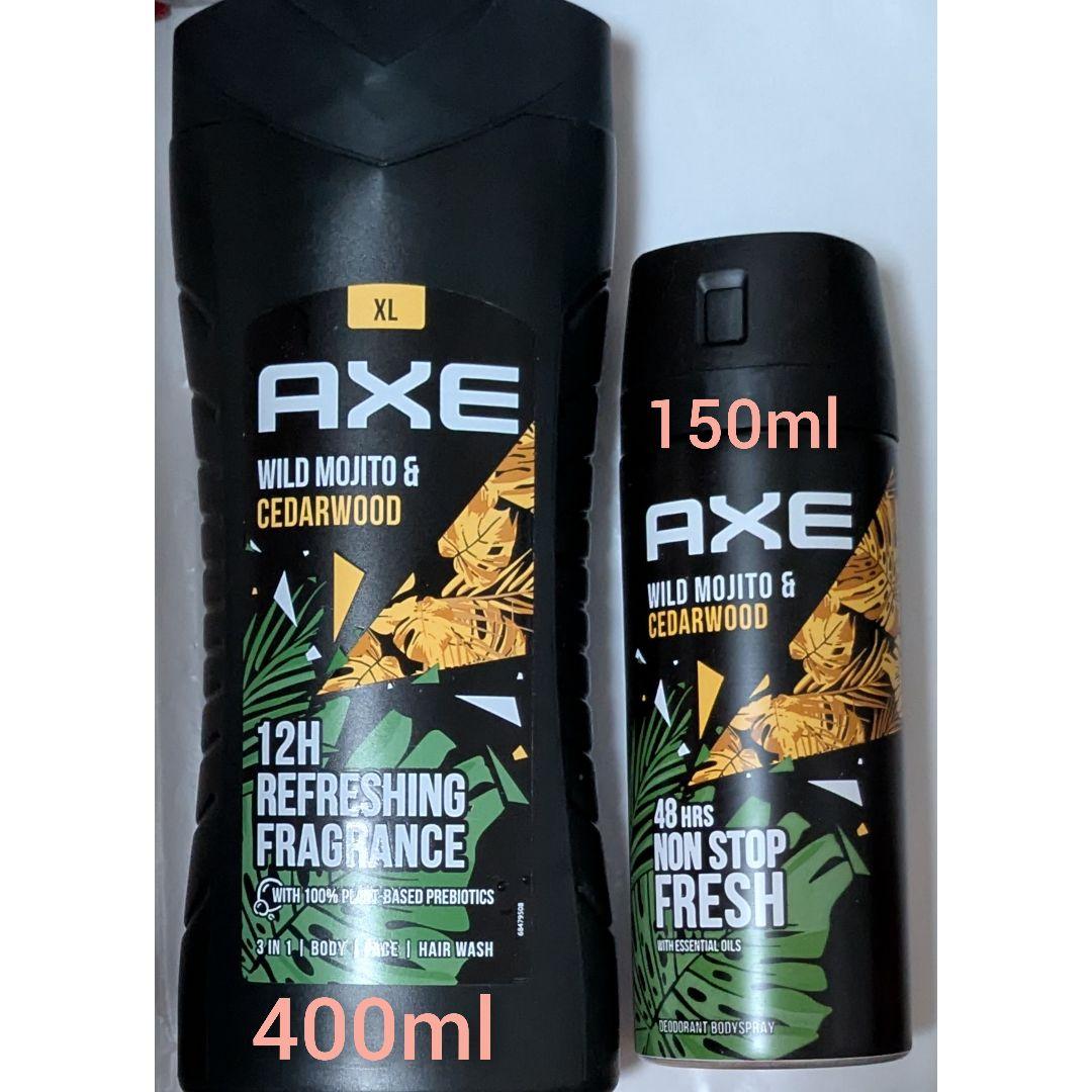 はやて様アックス　ワイルドモヒートシダーウッド3in1ボディソープボディスプレー