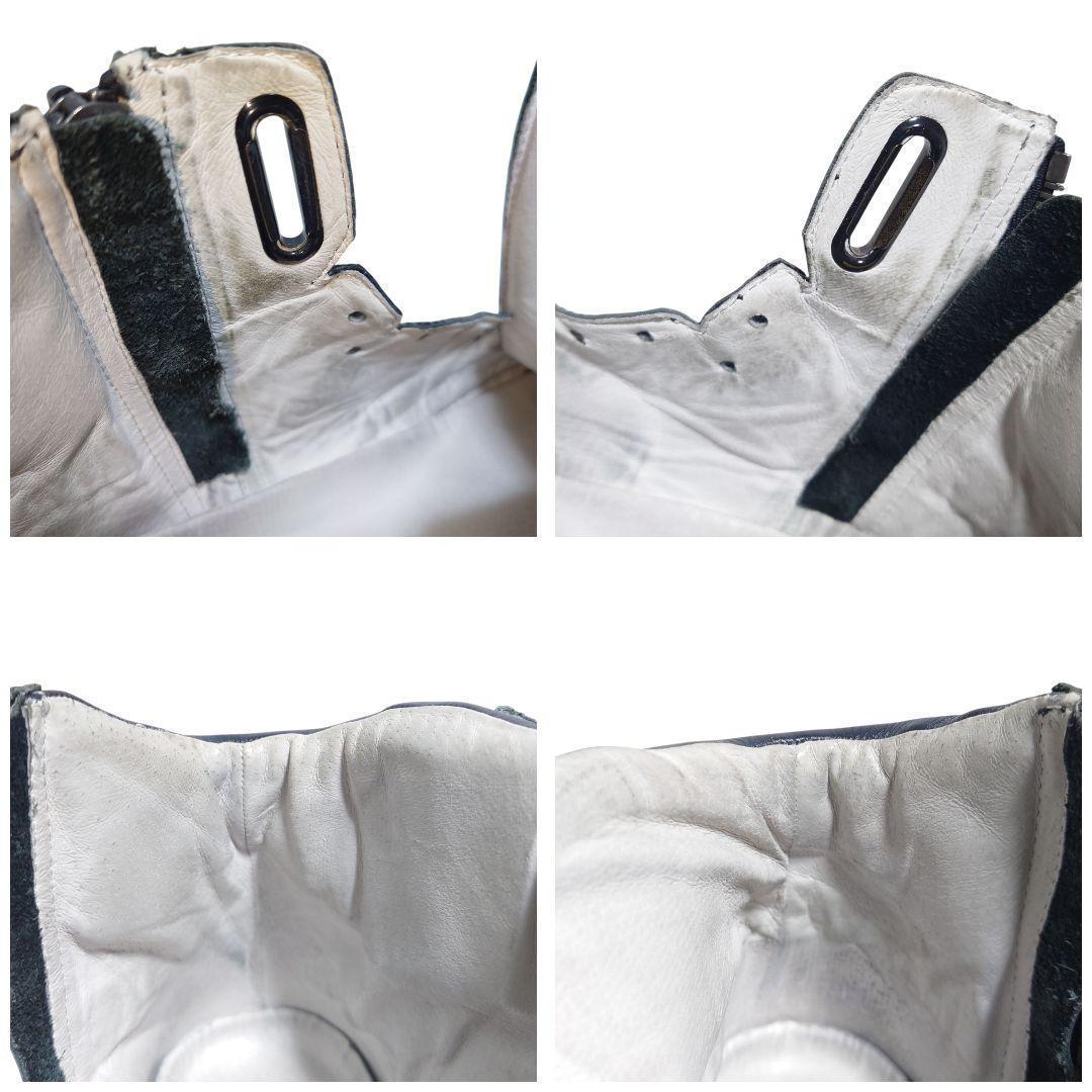 カズユキクマガイ ハイカット スニーカー レザー 異素材 黒