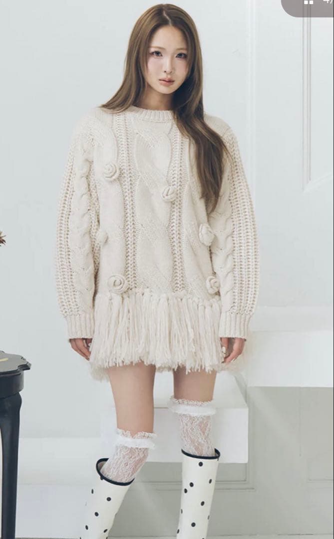 Darich ローズモチーフニットチュニック 新品未使用