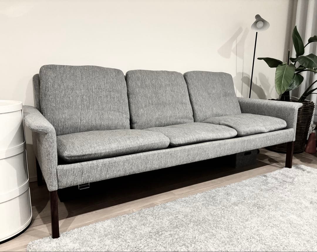 wimさん専用　ハンスオルセン グレー 布製 3人掛けソファ ウェグナー