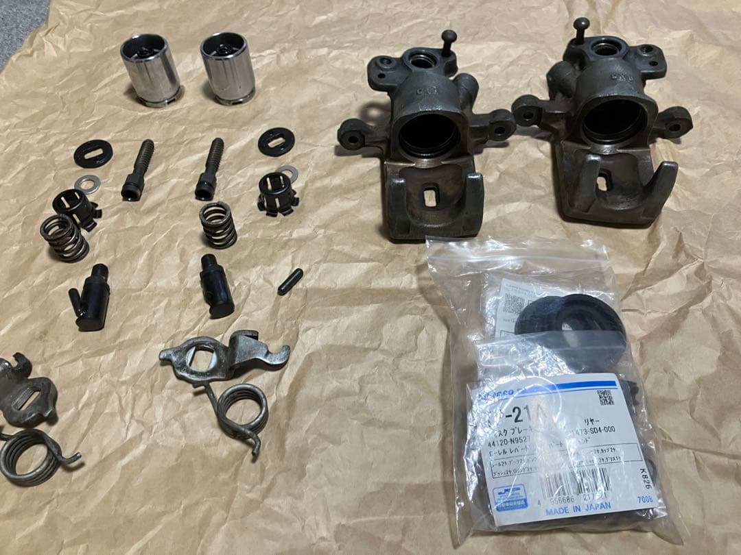 シルビア S15 リアブレーキキャリパー OH済