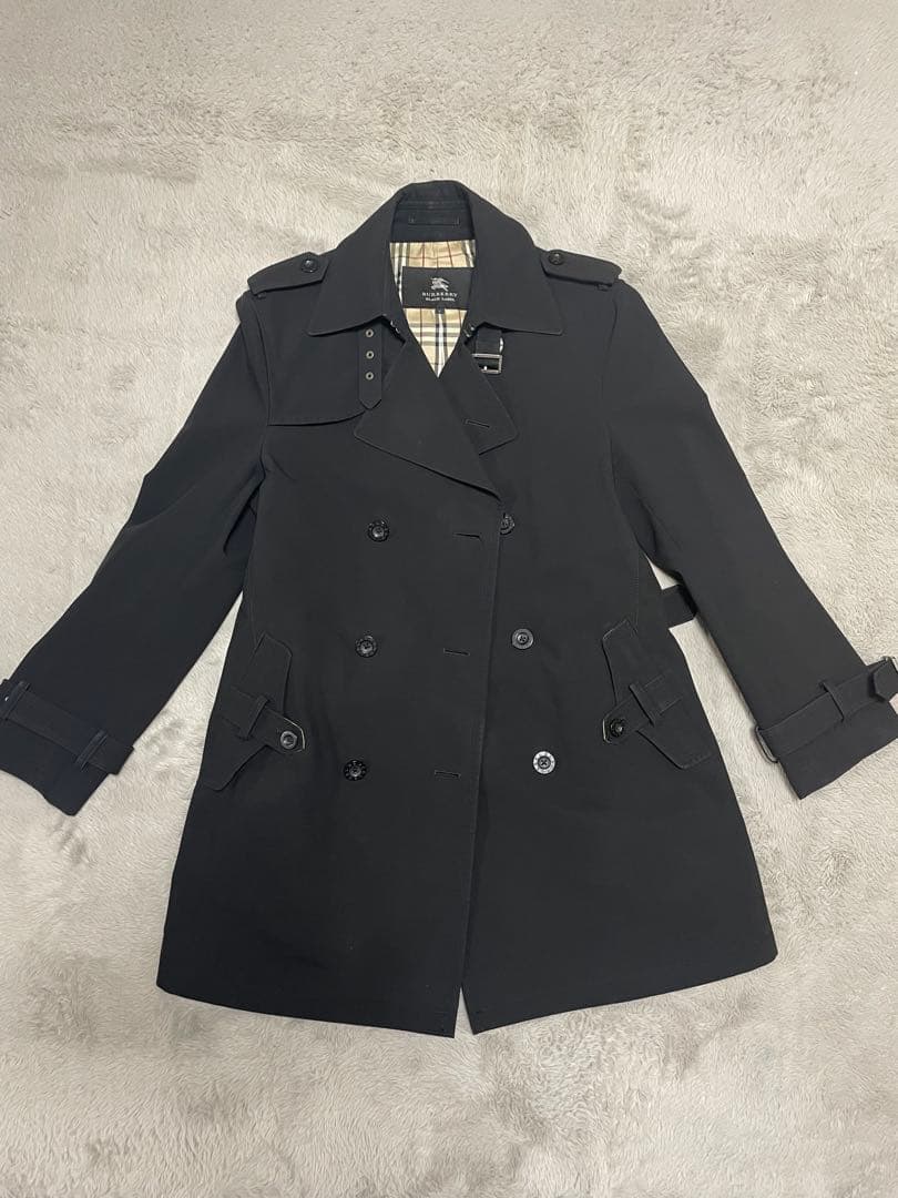 まるあき【超美品】BURBERRY BLACK LABEL トレンチコート