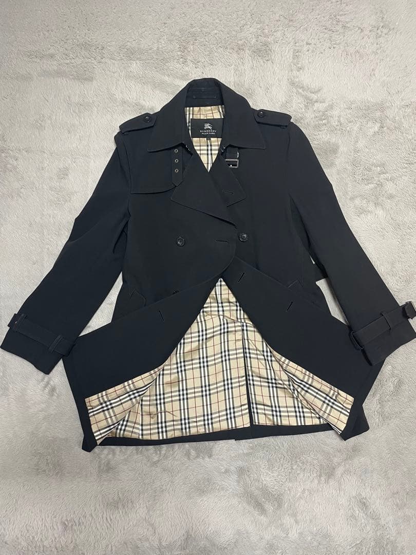 まるあき【超美品】BURBERRY BLACK LABEL トレンチコート