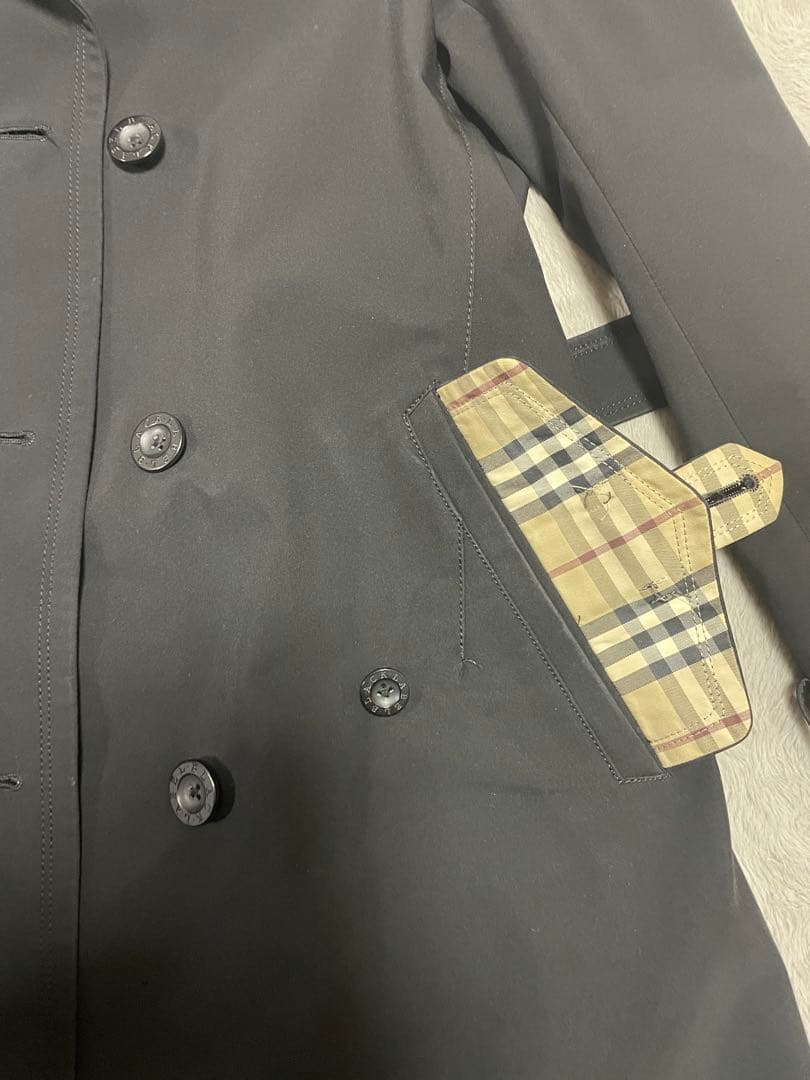 まるあき【超美品】BURBERRY BLACK LABEL トレンチコート