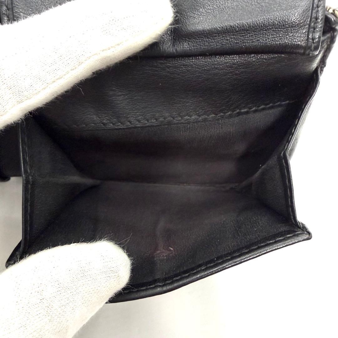 Christian Dior 二つ折り財布 トロッター　キャンバス×レザー